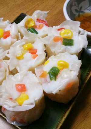 はんぺんで☆カラフルしゅうまい-レシピのメイン写真