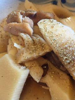 「筍と鶏(やきとり缶)の煮物」-レシピのメイン写真