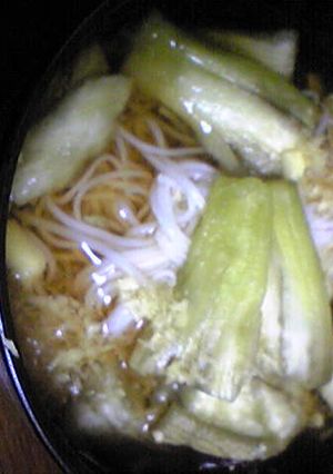 焼き茄子にゅうめん(冷やしもOK)-レシピのメイン写真