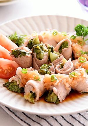 豚肉のレタス巻き☆レンジで簡単-レシピのメイン写真