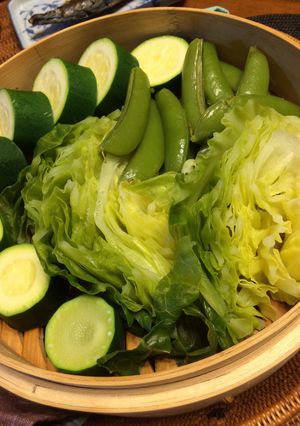ヘルシ〜☆蒸し野菜☆第2弾！春野菜-レシピのメイン写真