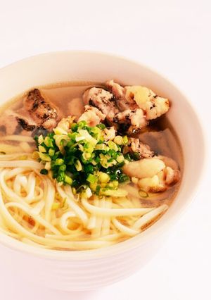 （だし１：５水）琥珀だしの炙り鶏めん-レシピのメイン写真