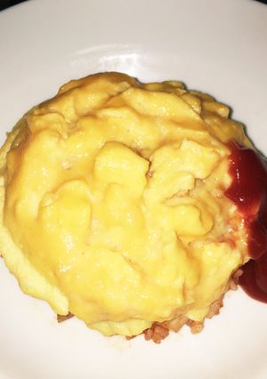 レンジで簡単！ボール1個で作るオムライス-レシピのメイン写真
