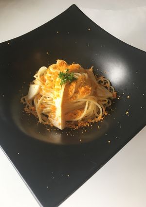 シンプル☆からすみと筍のオイルパスタ-レシピのメイン写真