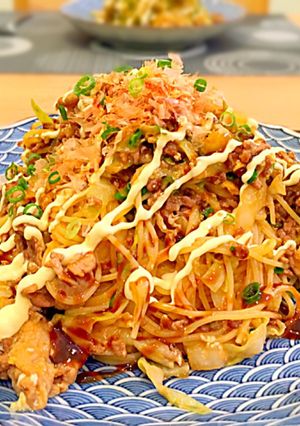 お好み焼きパスタ-レシピのメイン写真