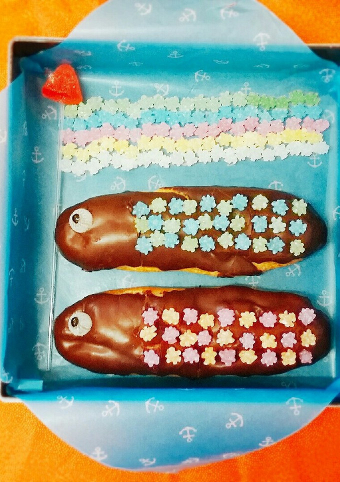 こどもの日☆エクレアと金平糖のこいのぼり-レシピのメイン写真
