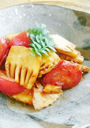 トマトと筍のメンマ-レシピのメイン写真