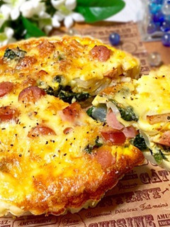 ウインナーとほうれん草のキッシュ-レシピのメイン写真
