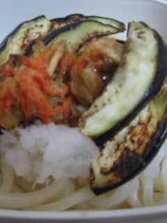 なすとかき揚げのおろしうどん♪-レシピのメイン写真