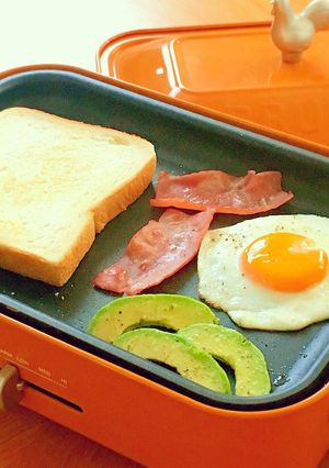 ホットプレートで全部＊ラクラク朝ごはん-レシピのメイン写真
