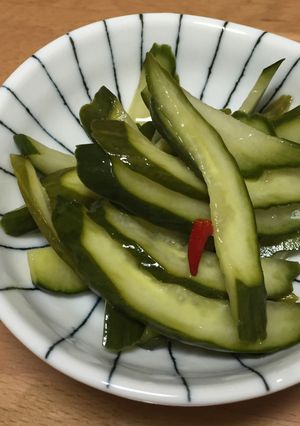 薄切りきゅうりの中華風甘酢和え-レシピのメイン写真