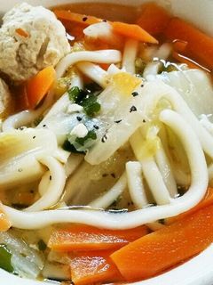 残った鍋で、鶏塩うどん!!-レシピのメイン写真