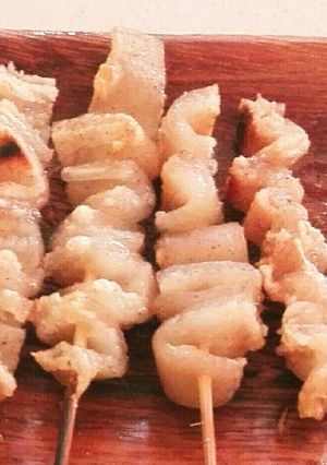 もっちもちコラーゲン！豚皮の串焼き-レシピのメイン写真