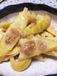 タケノコと豚ひき肉の味噌炒め-レシピのメイン写真