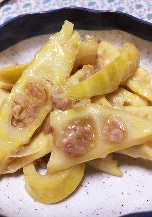 タケノコと豚ひき肉の味噌炒め-レシピのメイン写真