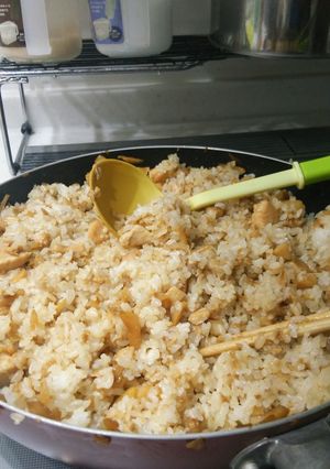フライパンでタケノコ混ぜご飯-レシピのメイン写真