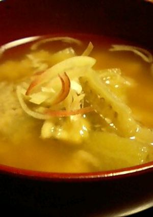 茄子と茗荷の味噌汁-レシピのメイン写真