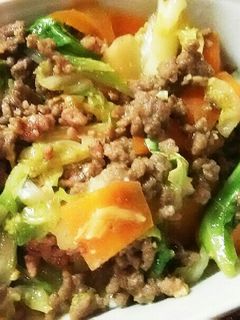 簡単!肉味噌野菜炒め-レシピのメイン写真
