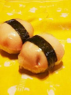 コロンとかわいい♡ハム巻きおにぎり-レシピのメイン写真