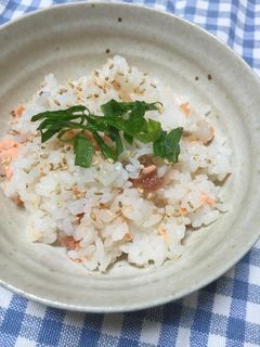 梅しゃけご飯-レシピのメイン写真
