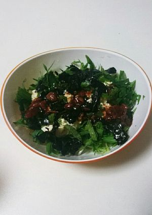 水菜と豆腐のサラダ-レシピのメイン写真