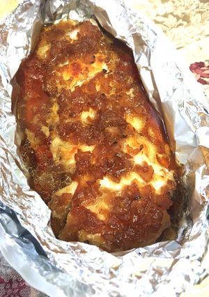 鶏もも肉のオニオンソースホイル焼き♪-レシピのメイン写真