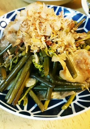 ワラビと豚肉の炒めもの-レシピのメイン写真