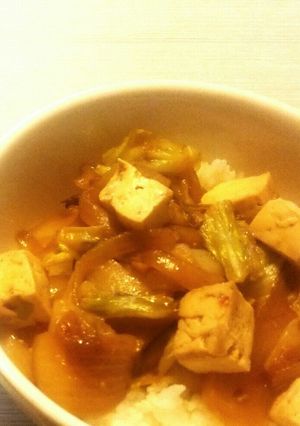 辛ウマ野菜炒め丼-レシピのメイン写真