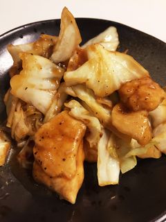 簡単!鶏胸肉とキャベツのポン酢炒め-レシピのメイン写真