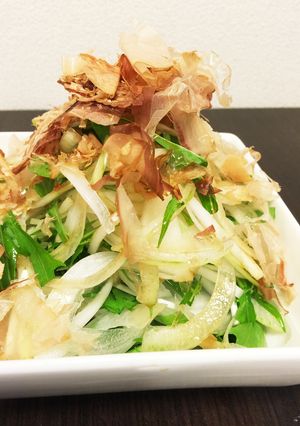 新玉ねぎと水菜のサラダ-レシピのメイン写真