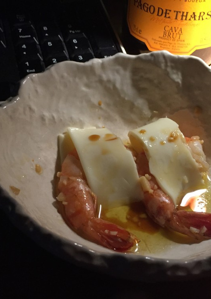 エビとチーズのアヒージョ風おつまみ-レシピのメイン写真