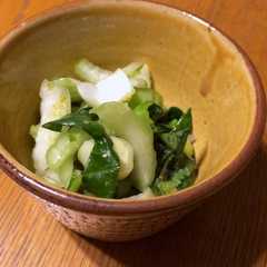 รูปของ 香りと食感を楽しむ、青梗菜の浅漬け