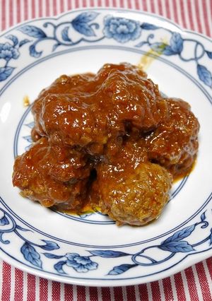 簡単!100%ビーフハンバーグ(煮込み)-レシピのメイン写真
