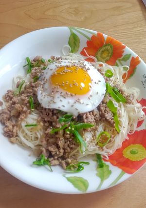 混ぜそば風そうめん-レシピのメイン写真