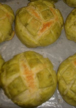 玉露緑茶入りメロンパン-レシピのメイン写真