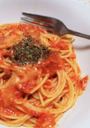 トマトとモッツァレラチーズのスパゲティ-レシピのメイン写真