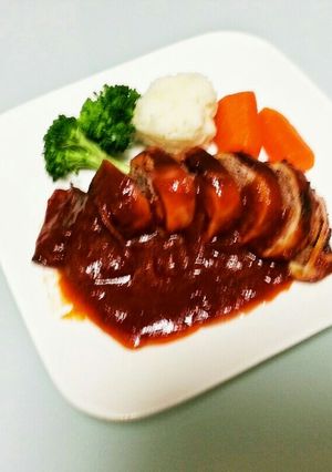 余ったハンバーグのたねでイカバーグ-レシピのメイン写真