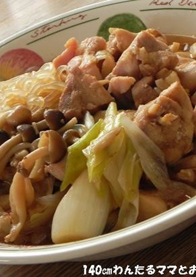 簡単★鶏肉と白滝のすき焼き風煮物-レシピのメイン写真