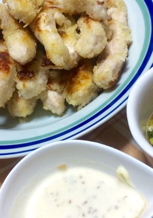 俺流！簡単…揚げない鶏ささ身ステックカツ-レシピのメイン写真