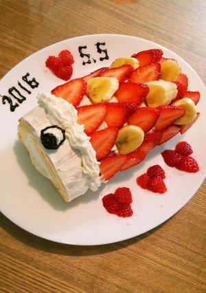 こいのぼりケーキ【2歳7か月】-レシピのメイン写真