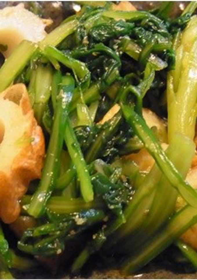 春菊と竹輪の胡麻和え-レシピのメイン写真