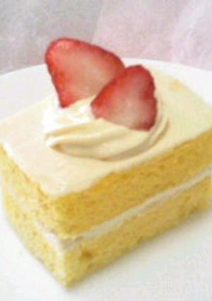 レンジで簡単☆ふわふわスポンジケーキ-レシピのメイン写真