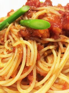 定番※お手軽トマトソースのパスタ-レシピのメイン写真