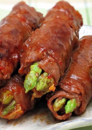 アスパラとキムチの肉巻き-レシピのメイン写真