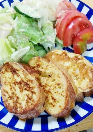 フランスパンのフレンチトースト-レシピのメイン写真