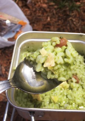 ジェノベーゼごはん（山メシ）-レシピのメイン写真