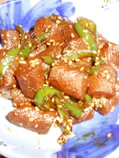 こんにゃくとピーマンの炒り煮-レシピのメイン写真