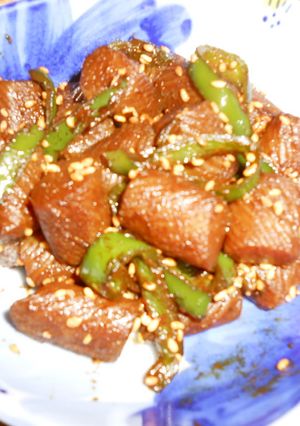 こんにゃくとピーマンの炒り煮-レシピのメイン写真