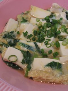 かぶの葉と豆腐の卵とじ-レシピのメイン写真
