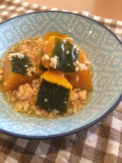 かぼちゃのそぼろ煮-レシピのメイン写真